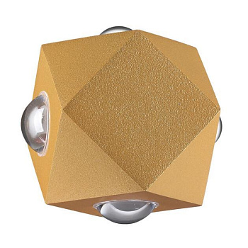 Odeon Light 4220/8WL HIGHTECH ODL21 091 золотист/металл Настенный светильник IP54 LED 8W 724Лм 3200K DIAMANTA