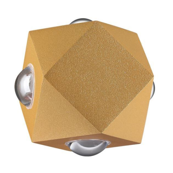 Odeon Light 4220/8WL HIGHTECH ODL21 091 золотист/металл Настенный светильник IP54 LED 8W 724Лм 3200K DIAMANTA