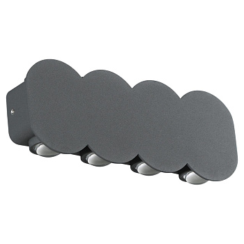 Novotech 358561 STREET NT21 000 темно-серый Ландшафтный настенный светильник IP54 LED 4000K 8W 85-265V CALLE