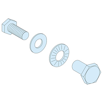 SE КОМПЛЕКТ СОЕДИНЕНИЯ СИЛОВЫХ ШИН(20БОЛТ+20ВТУЛОК+40ШАЙБ) LVS04645
