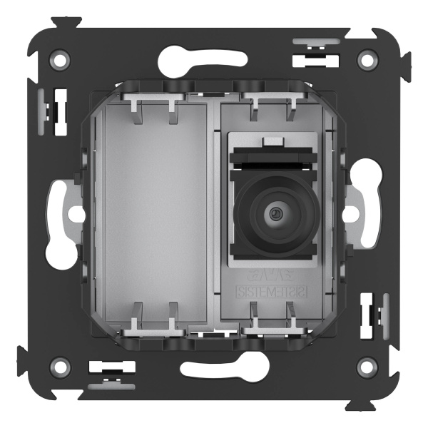 Купить DKC Розетка TV одиночная в стену, "Avanti", "Закаленная сталь"