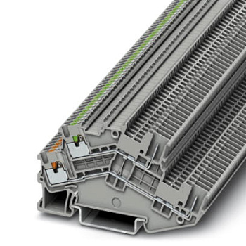 Phoenix Contact PTTBS 1,5/S/2P/U-OG/O-GN Многоярусный клеммный модуль 3214496