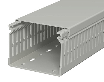 OBO Bettermann Кабель-канал перфорированный распределительный LK4 N 60x80x2000 мм (перфокороб) ПВХ, серый RAL7030 6178209