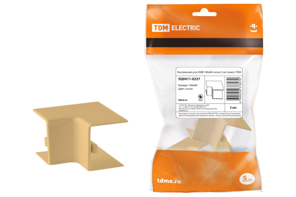 TDM Внутренний угол КМВ 100х60 сосна (2 шт./комп.) SQ0411-0227