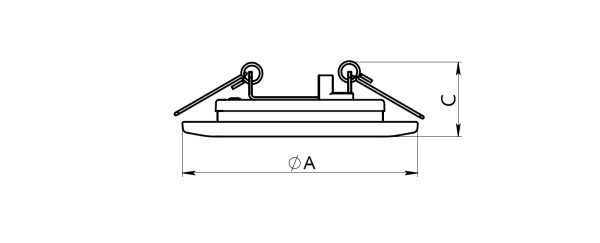 Купить СТ AVIS DL LED 12 EM 4000K светильник