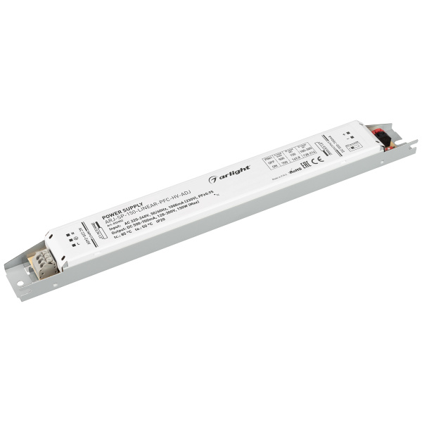Arlight Блок питания ARJ-SP-150-LINEAR-PFC-HV-ADJ (150W, 500-700mA) (IP20 Металл, 5 лет) 032902