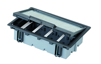 Simon Connect Серый Люк на 4 S модуля. Глубина 70 мм SF470-1