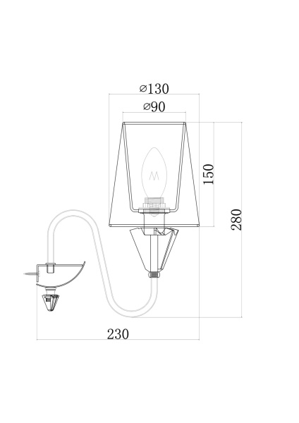 Купить Maytoni Modern Florero Бра MOD078WL-01CH