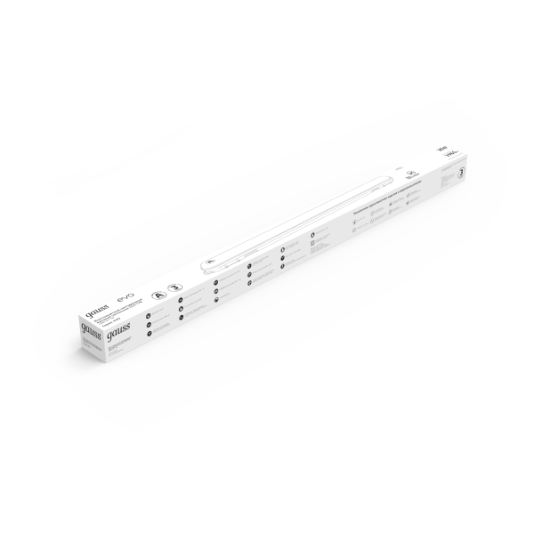 Купить Gauss Светильник IP65 LED ССП-176 EVO IP65 1200*76*66 36W 3960lm 4000K с БАП на 1ч, 1/12 864425236A