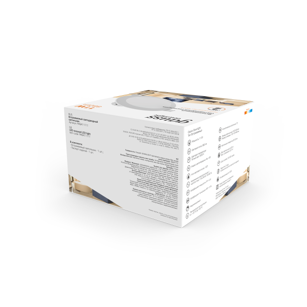 Купить Gauss Светильник Кругл. Белый, 11W,120х120х63, Ø100мм, 880 Lm LED 2700K 946411111