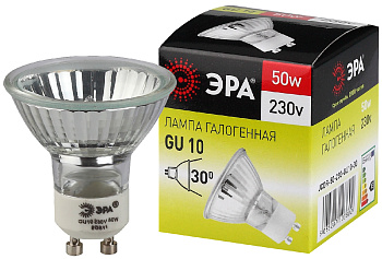 ЭРА GU10-JCDR (MR16) -50W-230V (галоген, софит, 50Вт, нейтр, GU10)