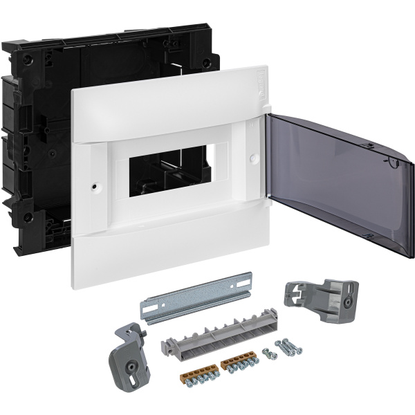 Купить Legrand Practibox S Пластиковый щиток Встраиваемый 1X8 Дымчатая дверь 134558