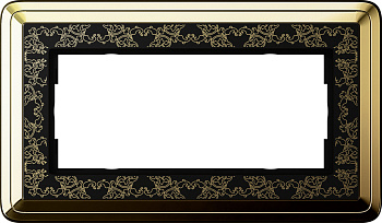 Gira ClassiX Art Латунь/Черный Рамка 2-ая без перегородки 1002672