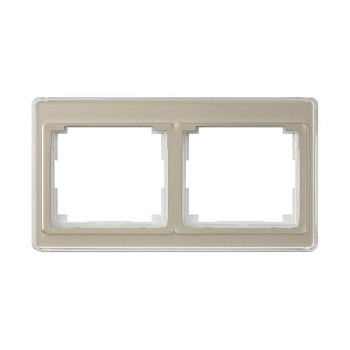 JUNG SL 500 Бронза Рамка 2-ая горизонтальная SL5820GB