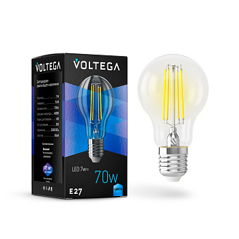 Voltega VG10-A60E27cold7W-F ЛОН Е27 4000К 7W 7141