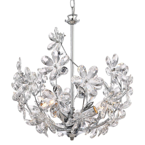 Купить Lussole LGO Металл Хром /  Акрил Люстра E14 40W LSP-0184