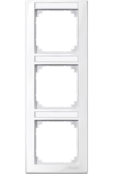 Купить SE Merten SM M-Smart Полярно-Бел Рамка 3-ая с полем для надписи вертикальная (MTN470319)