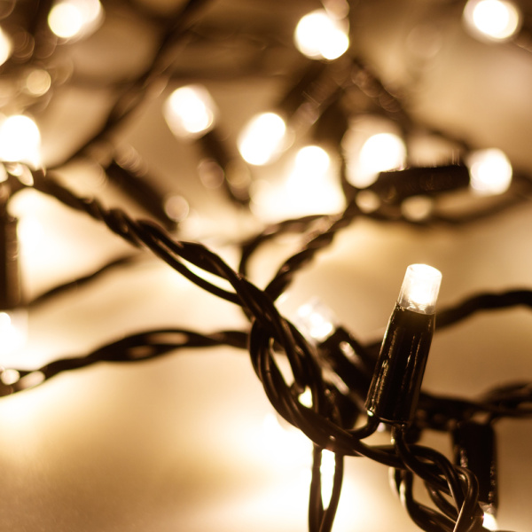 Купить Arlight Светодиодная гирлянда ARD-STRING-CLASSIC-10000-BLACK-100LED-STD WARM (230V, 7W) (Ardecoled, IP65) 025794