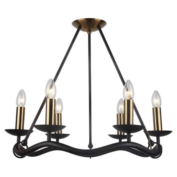 Lussole LGO Металл Коричневый / бронзовый Без плафона Люстра E14 40W LSP-0212