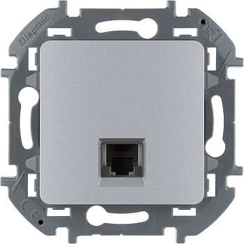 Legrand INSPIRIA Алюминий Телефонная розетка RJ11 673822