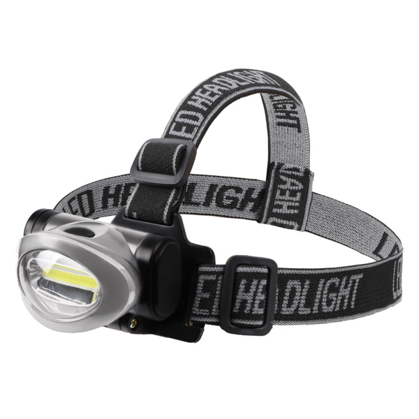 Фонарь налобный поворотный 3 Вт 100%, 50%, пульсирующий белый; 3 х ААА, СОВ + зеркальный рассеиватель Rexant 75-703