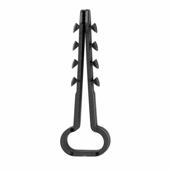 Дюбель-хомут 6-12 черный прямоугольный (100 шт.) Rexant 07-4614