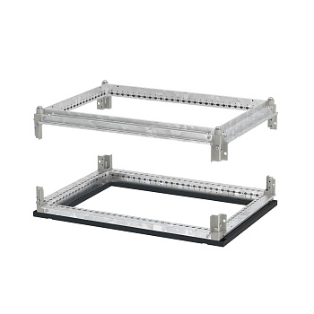 Рамы крыши и дна для шкафов CQE N оцинкованные черные RAL9005 ШхГ 300x600 мм