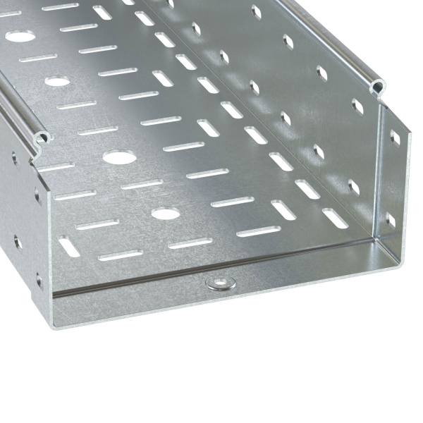 DKC Лоток перфорированный 300х100 L 3000 толщ. 1,2 мм, цинк-ламельный