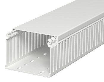 OBO Bettermann Кабель-канал перфорированный распределительный LKVH N 75x100x2000 мм светло-серый RAL7035 6178563