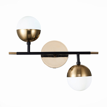 ST LUCE  SL1507.421.02 Бра Черный/Белый, Золотистый G9 2*5W