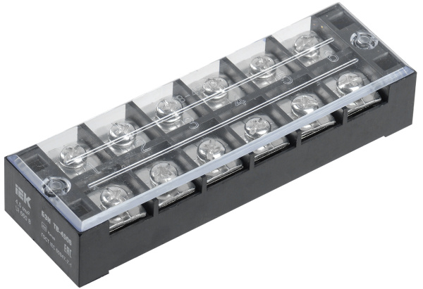 IEK Блок зажимов БЗН ТВ-4506 4,5 мм2 45A 6 пар