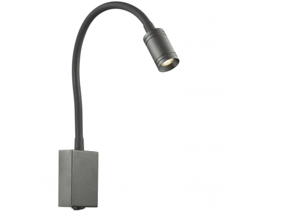 Favourite Murum Черный Светильник настенный D120xW60xH200, 3000K, 1xLED/3W 1957-1W