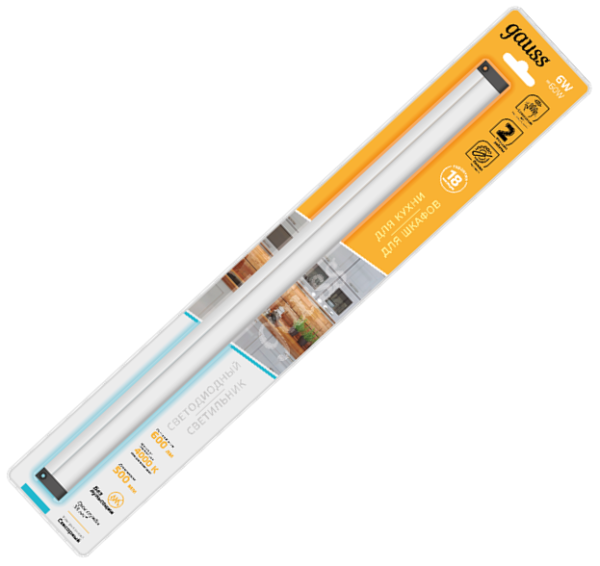 Купить Gauss Светильник сенсорный модель C 6W 600lm 4000K 170-260V 500mm IR 9020531206