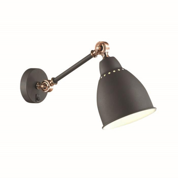 Odeon Light 3373/1W ODL17 116 черный, медный Бра E27 40W 220V CRUZ