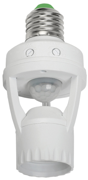 IEK Датчик движения ДД 045 белый E27 60Вт 360гр 6м IP20