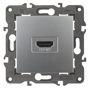 ЭРА 14-3114-03 Elegance Алюминий Розетка HDMI