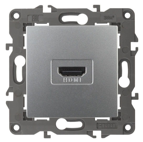 ЭРА 14-3114-03 Elegance Алюминий Розетка HDMI
