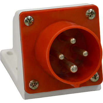 КЭАЗ Вилка для монтажа на поверхность 514-16А-6h-380AC-3P+PE-IP44