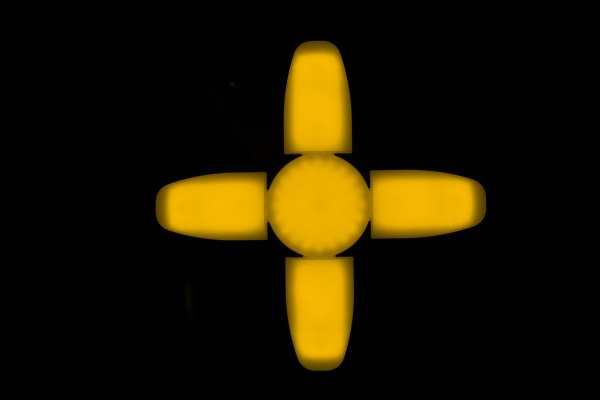 Horoz Electric 001-061-0040 40W Желтый E27 6400 К 160-250V Светодиодная лампа ЧЕТЫРЕХЛЕПЕСТКОВАЯ DAISY HRZ33002794