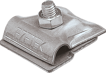 EZETEK Держатель проводника круглого 6-10 мм для фальца 0.7-3 мм, оцинк. 91092