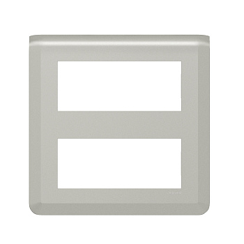 Legrand Mosaiс Рамка - Программа Mosaic - 2х5 модулей - алюминий 079330L