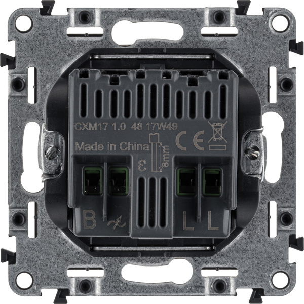 Купить Legrand Valena ALLURE DIY Сл.кость Светорегулятор поворотный, 300Вт, универсальный, без нейтрали 752860