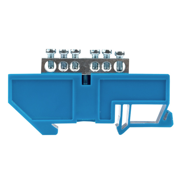 Купить EKF PROxima Шина "0" N (6x9мм) 6 отв. цинк синий изолятор на DIN-рейку