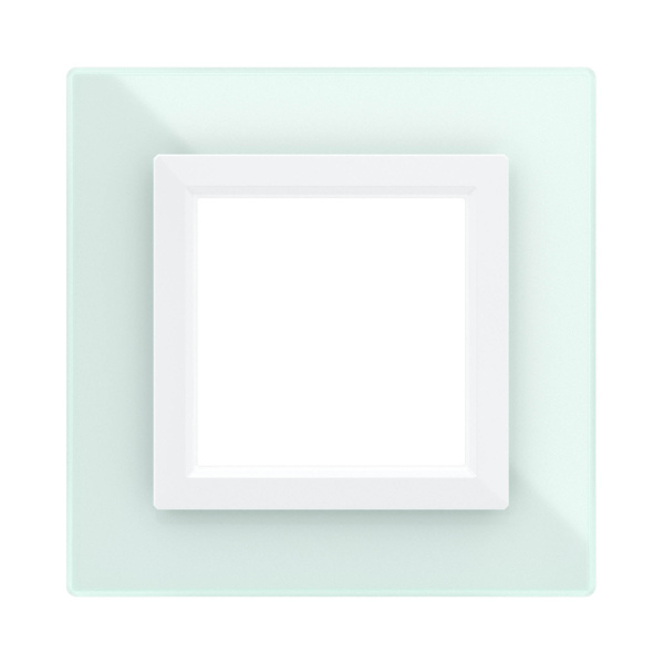 Купить DKC Рамка из натурального стекла, "Avanti", светло-зеленая, 1 пост (2 мод.)