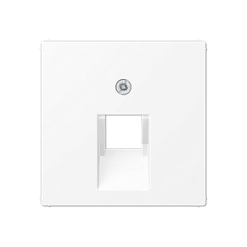 JUNG A Flow/A 550 Белый матовый Накладка на одинарные UAE-розетки A569-1BFPLUAWWM