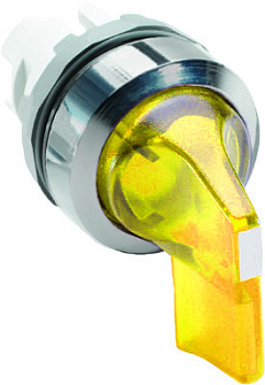 ABB Переключатель M3SS4-21Y (длинная ручка) желтый 3-х позиционный с подсветкой (только корпус) с фиксацией 1SFA611213R2103