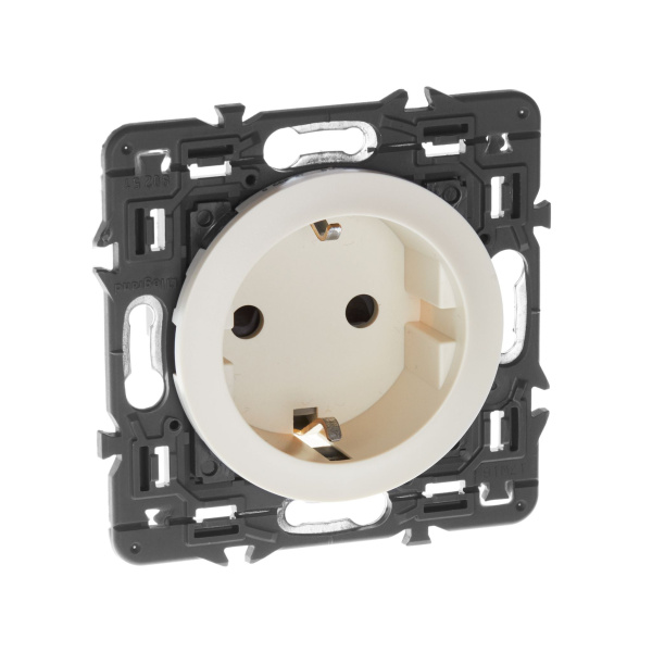 Купить Legrand Celiane Беж Накладка розетки с/з, для винт и безвинт зажимов (мех 67153, 67161) 066227