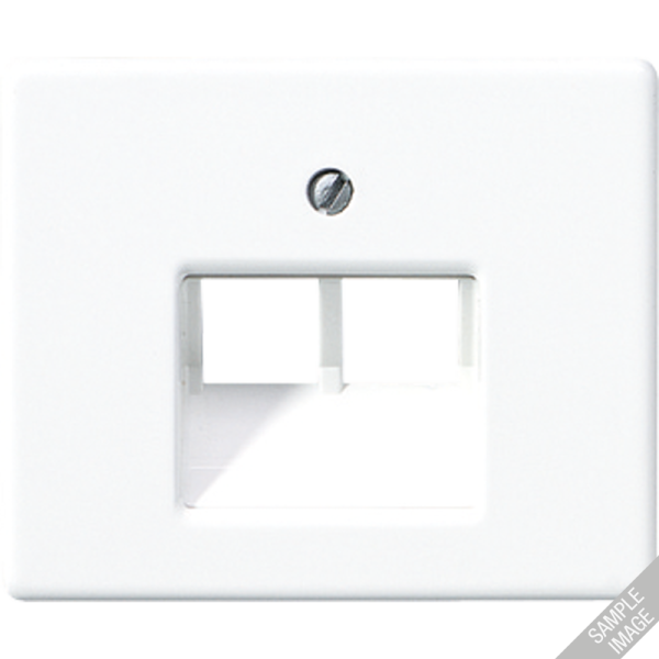 JUNG SL 500 Черная Накладка 2-ой наклонной ТЛФ/комп розетки SL569-2UASW