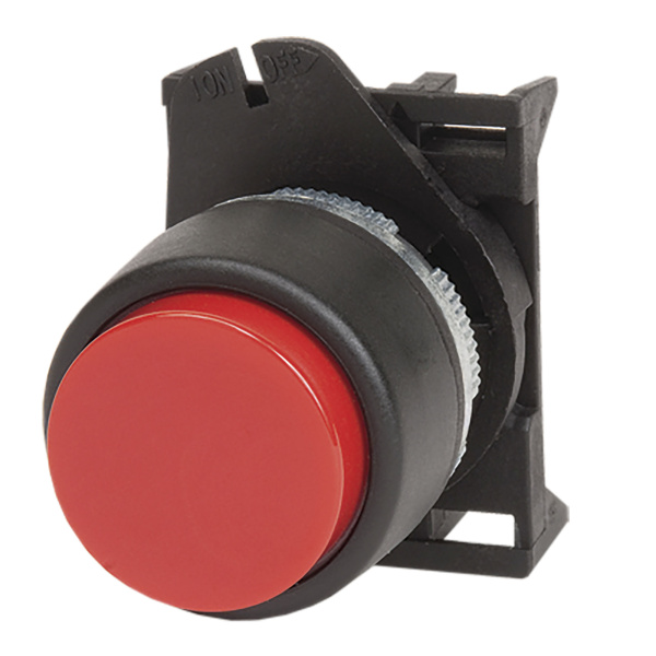 DKC Кнопка выпуклая без фиксации, красная