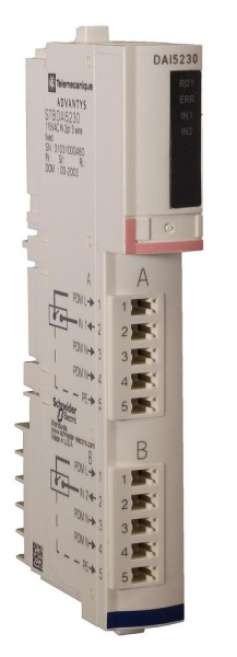 Купить SE Modicon Модуль дискретного входа AC 115В, 2 канала (комплект) (STBDAI5230K)